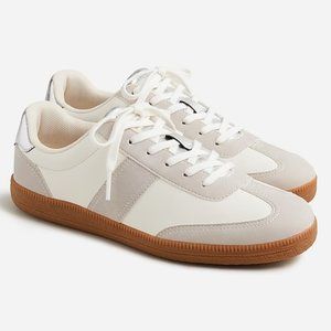J.Crew field sneakers in metallic